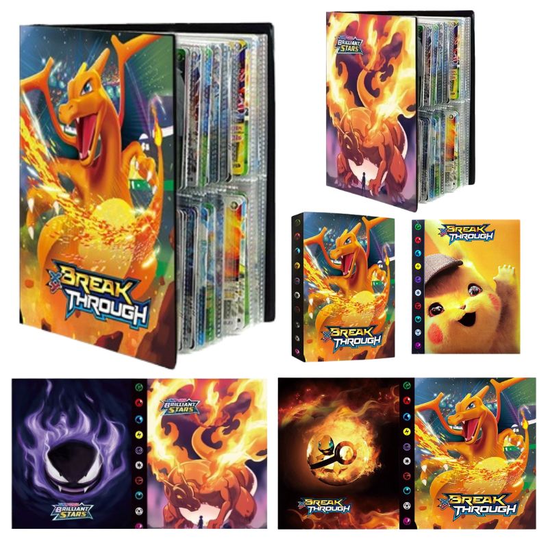 Book Party Games - สมุดสะสมการ์ดโปเกมอน ชาริซาร์ด 240 ชิ้น อัลบั้มการ์ดเกมโปเกมอน VMAX