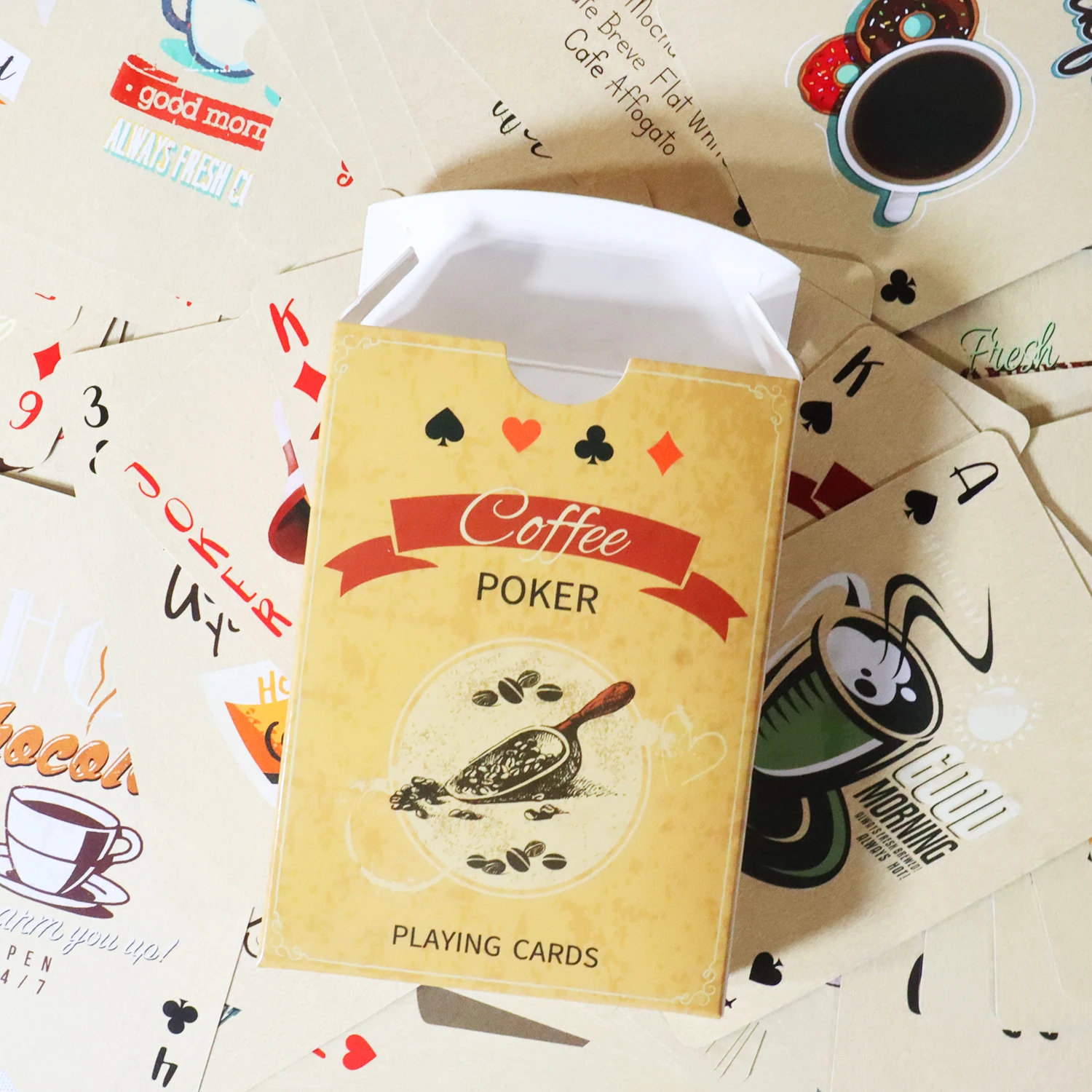 กาแฟกระดาษเล่นไพ่สไตล์วินเทจ 5 - Book Party Games บทวิจารณ์และราคา
